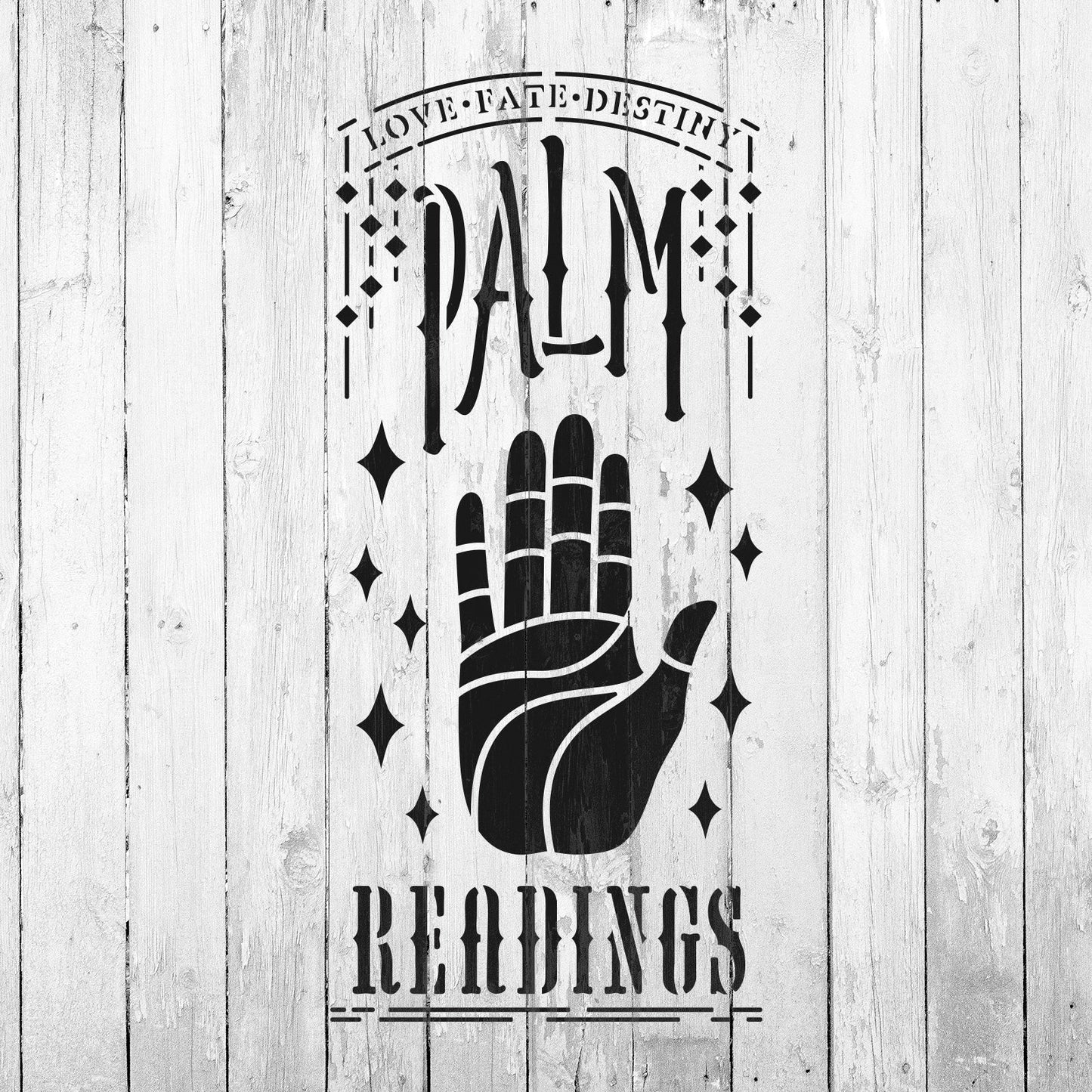 Palm Readings Stencil