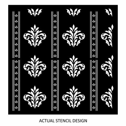 Henry Damask Wall Stencil