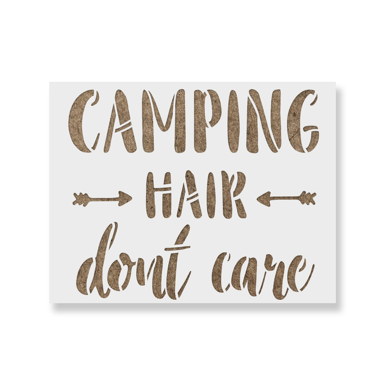 Camping Hair Stencil