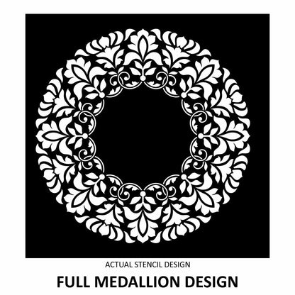 Olivia Floral Medallion Stencil