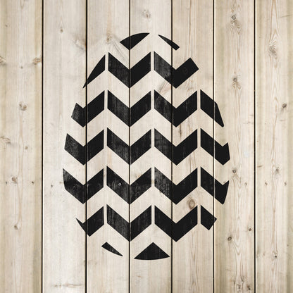 Easter Egg Chevron Stencil