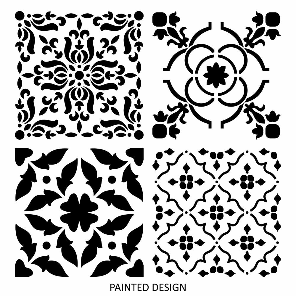 Moroccan Paradise Tile Stencil