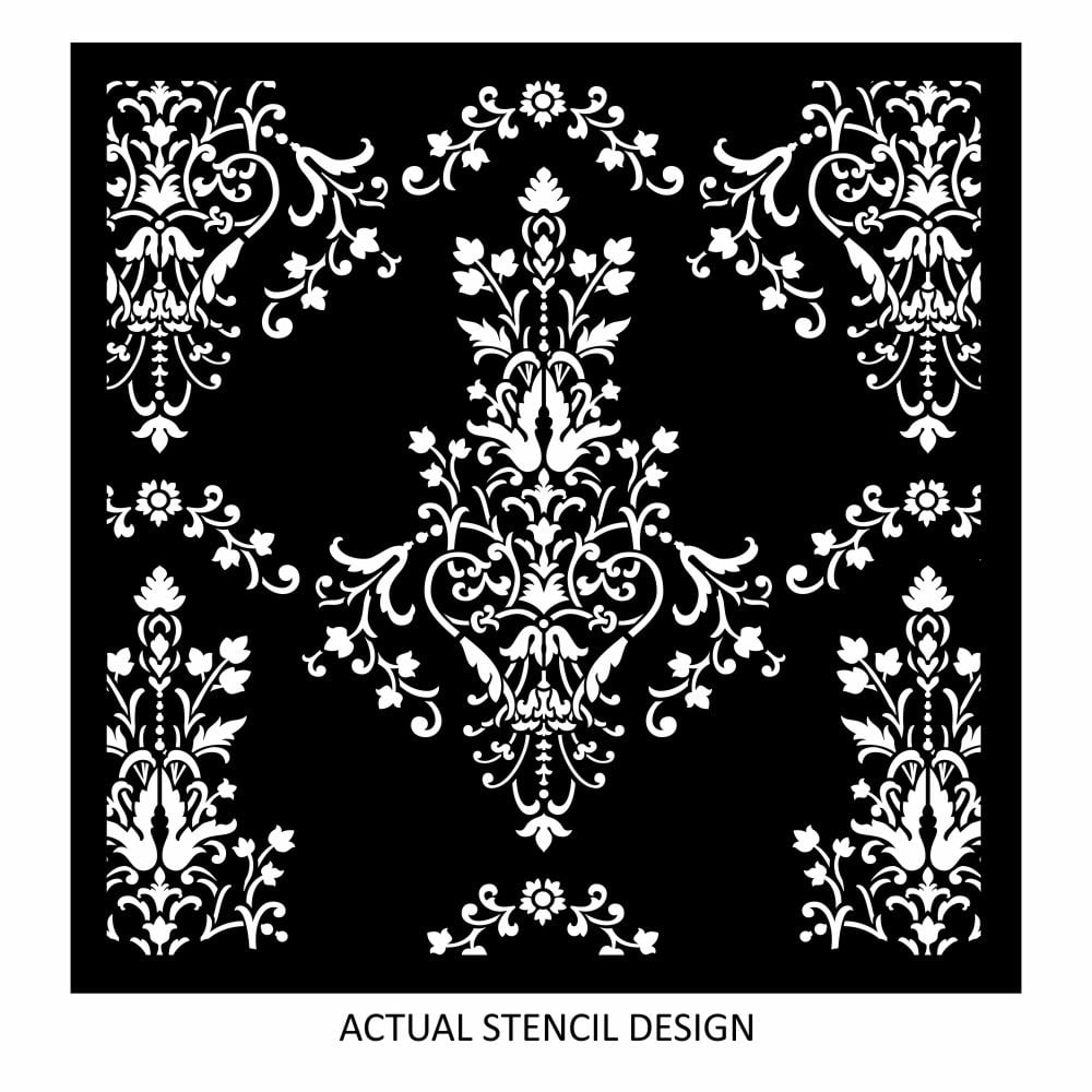 Delicate Royal Floral Allover Stencil