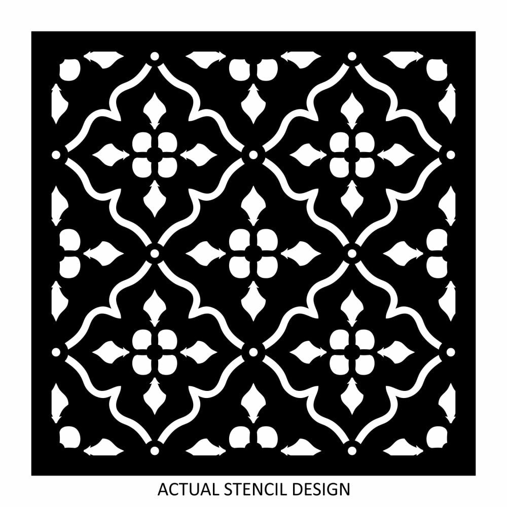 Floral Moorish Allover Stencil