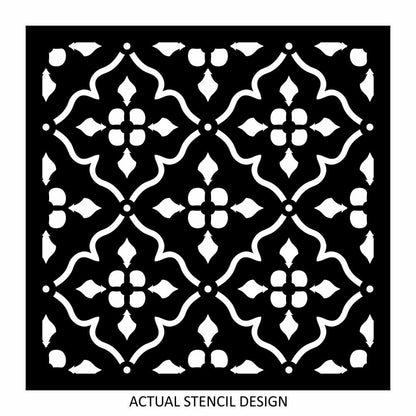 Floral Moorish Allover Stencil