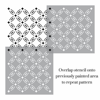 Nova Diamond Trellis Stencil