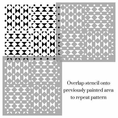 Moroccan Diamond Allover Stencil