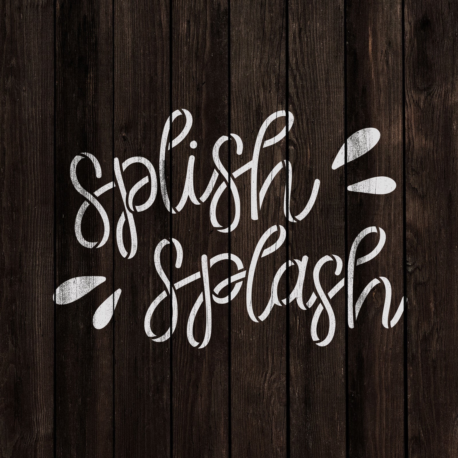 Splish Splash Summer Stencil