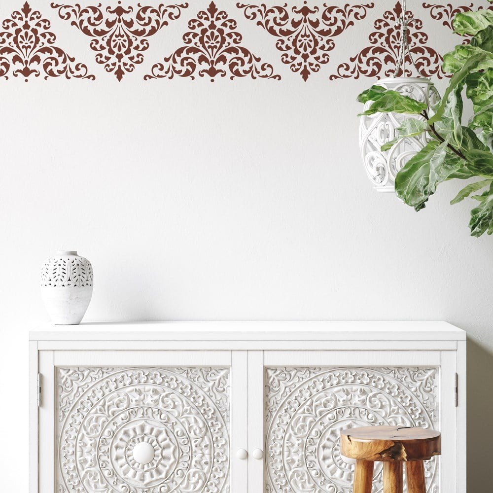 Palazzo Damask Border Stencil