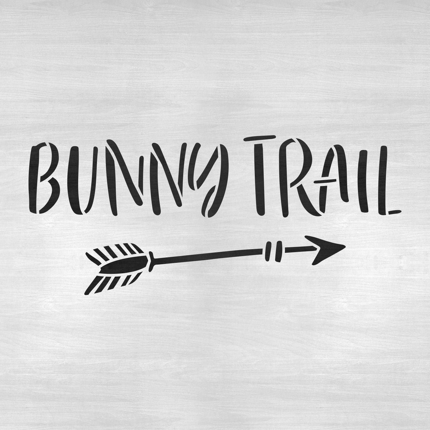 Easter Bunny Trail Arrow Stencil