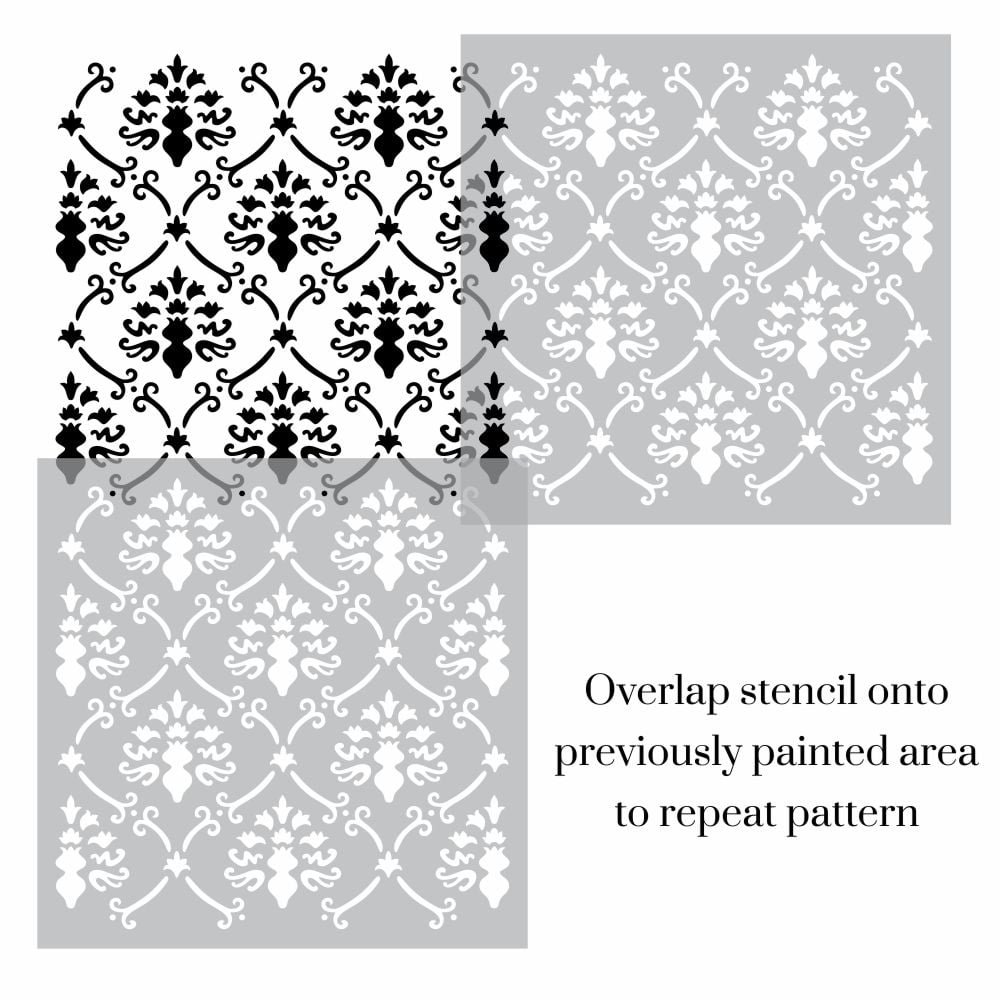 Bagru Damask Allover Stencil