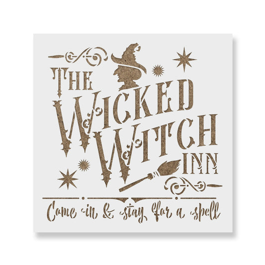 Wicked Witch Inn Stencil