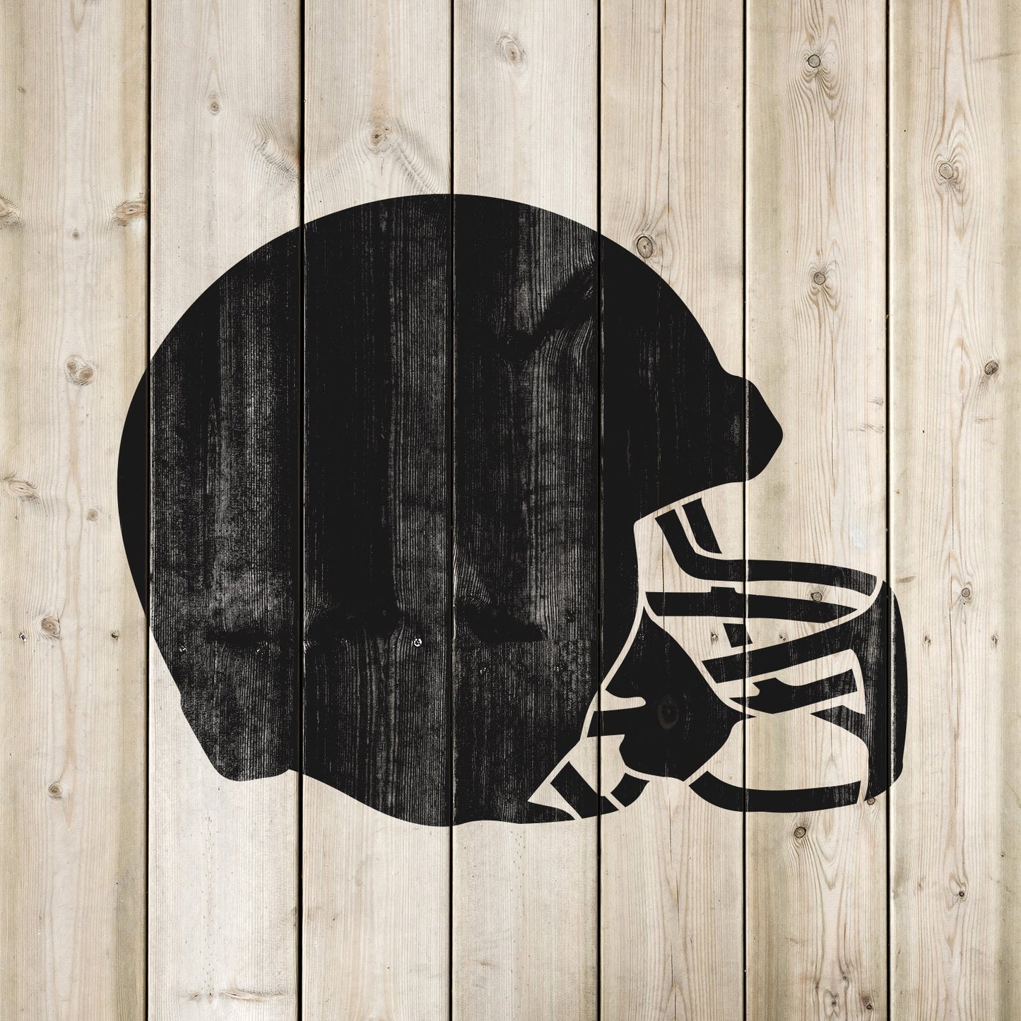 Football Helmet Stencil