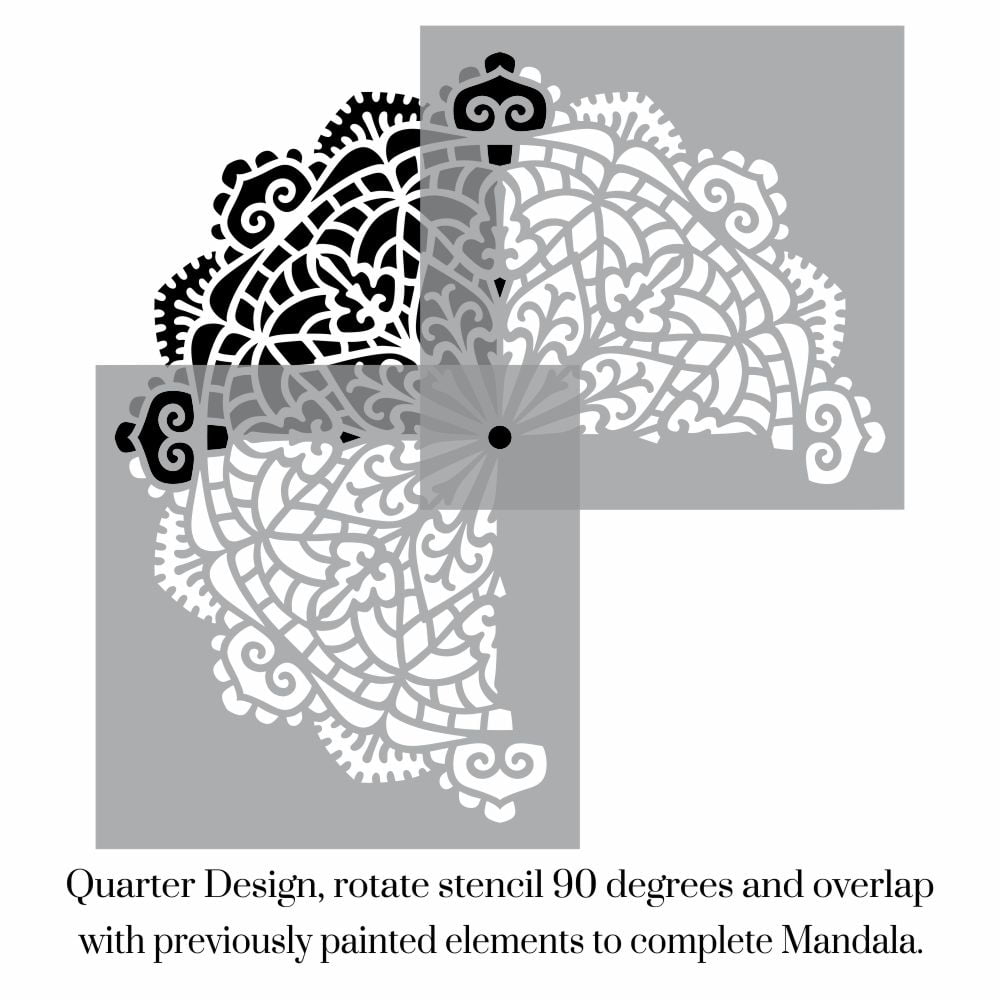Karenna Indian Lace Mandala Stencil