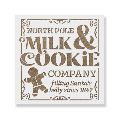 North Pole Cookie Company Stencil