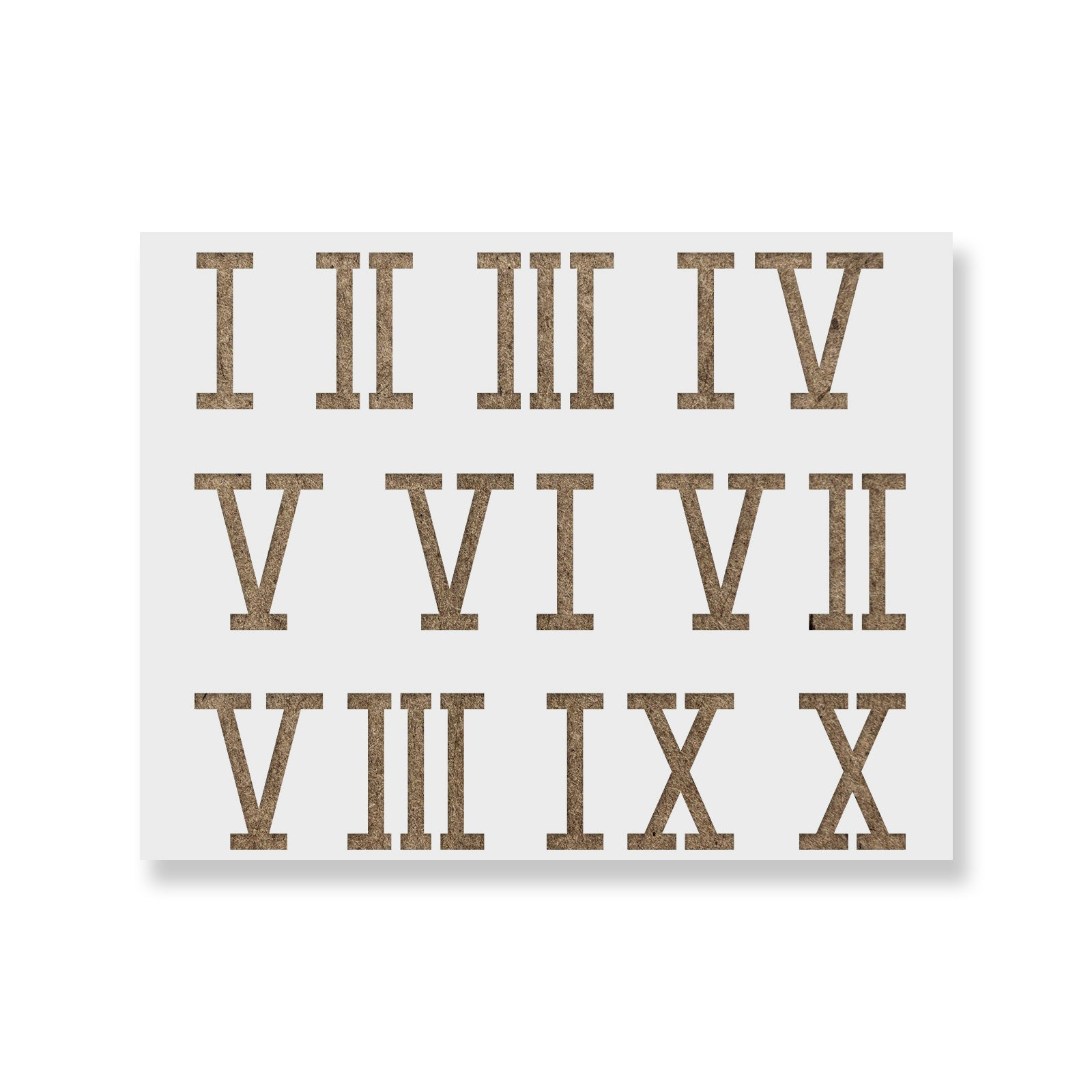 Roman Numerals Stencil