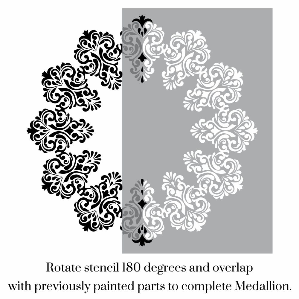 Valentino Damask Medallion Stencil