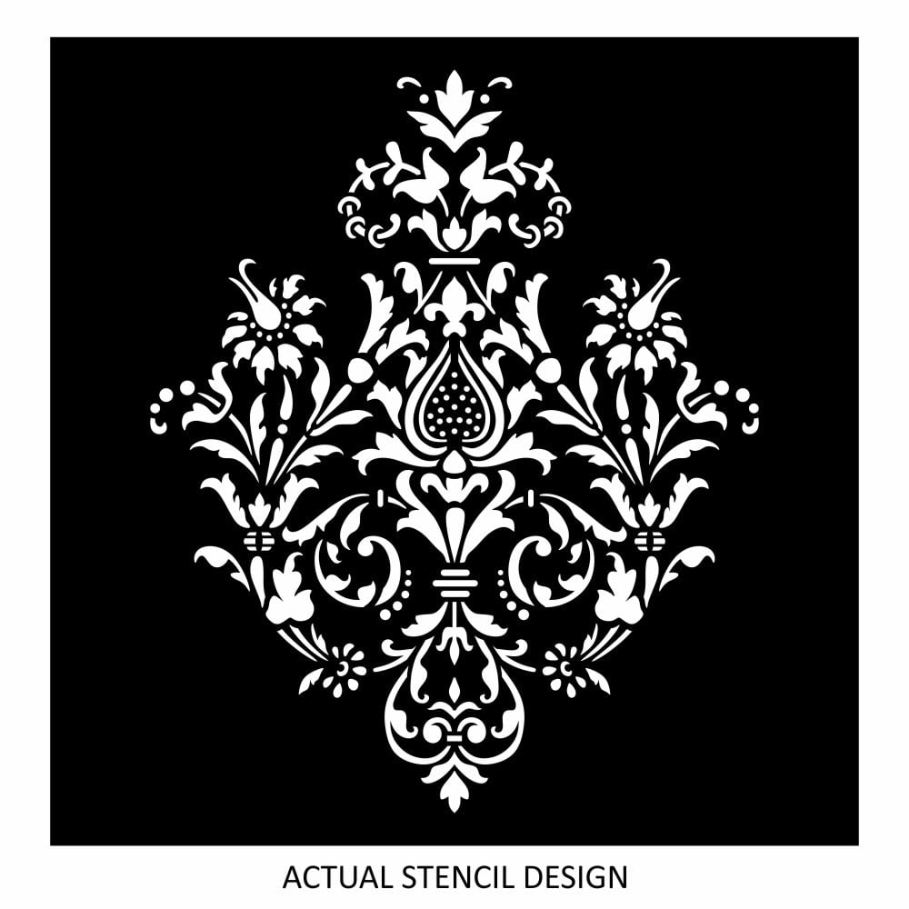 Cellini Floral Damask Stencil