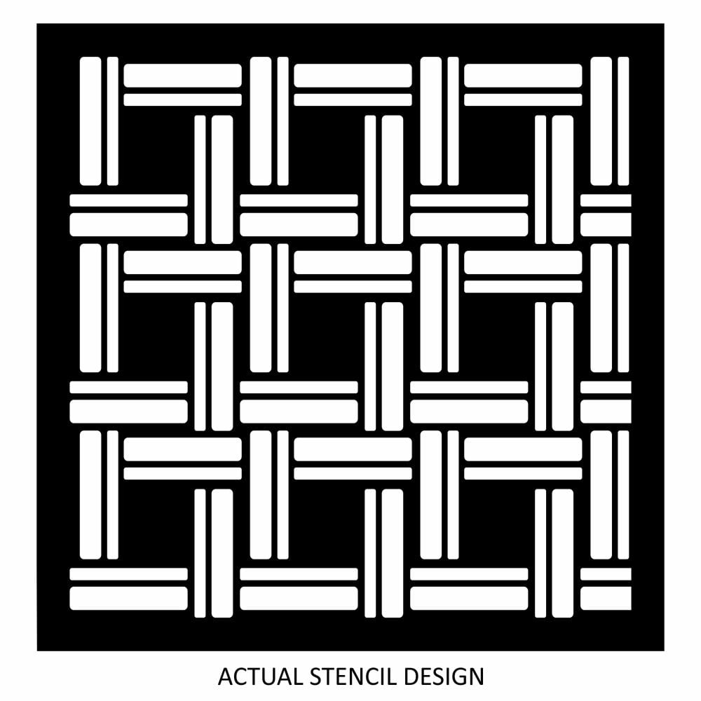 Wicker Allover Pattern Stencil