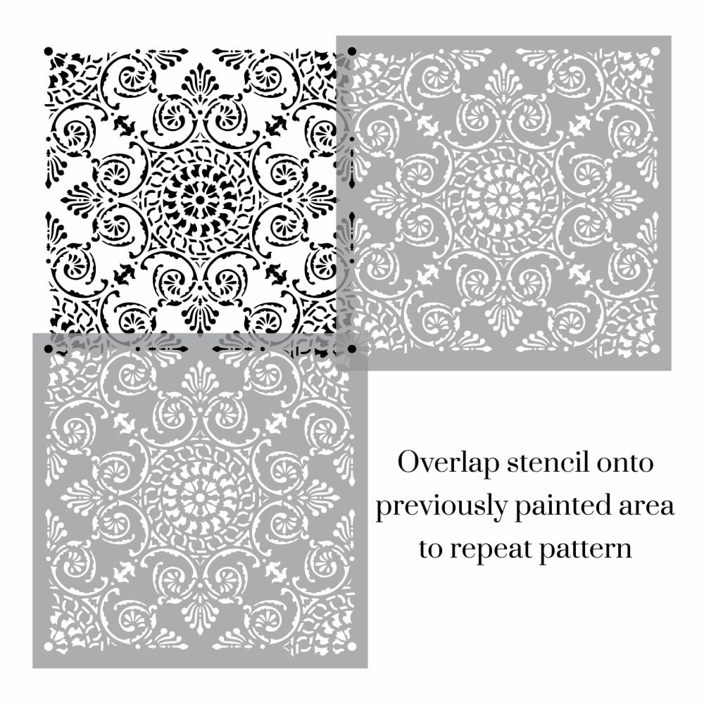 Caserta Damask Allover Stencil