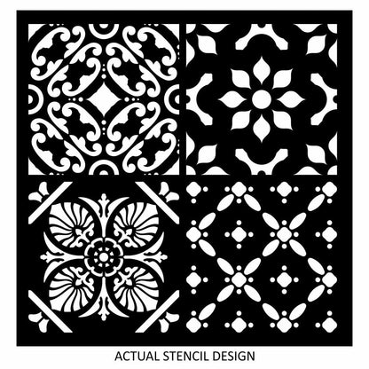 Yezna Moroccan Tile Stencil