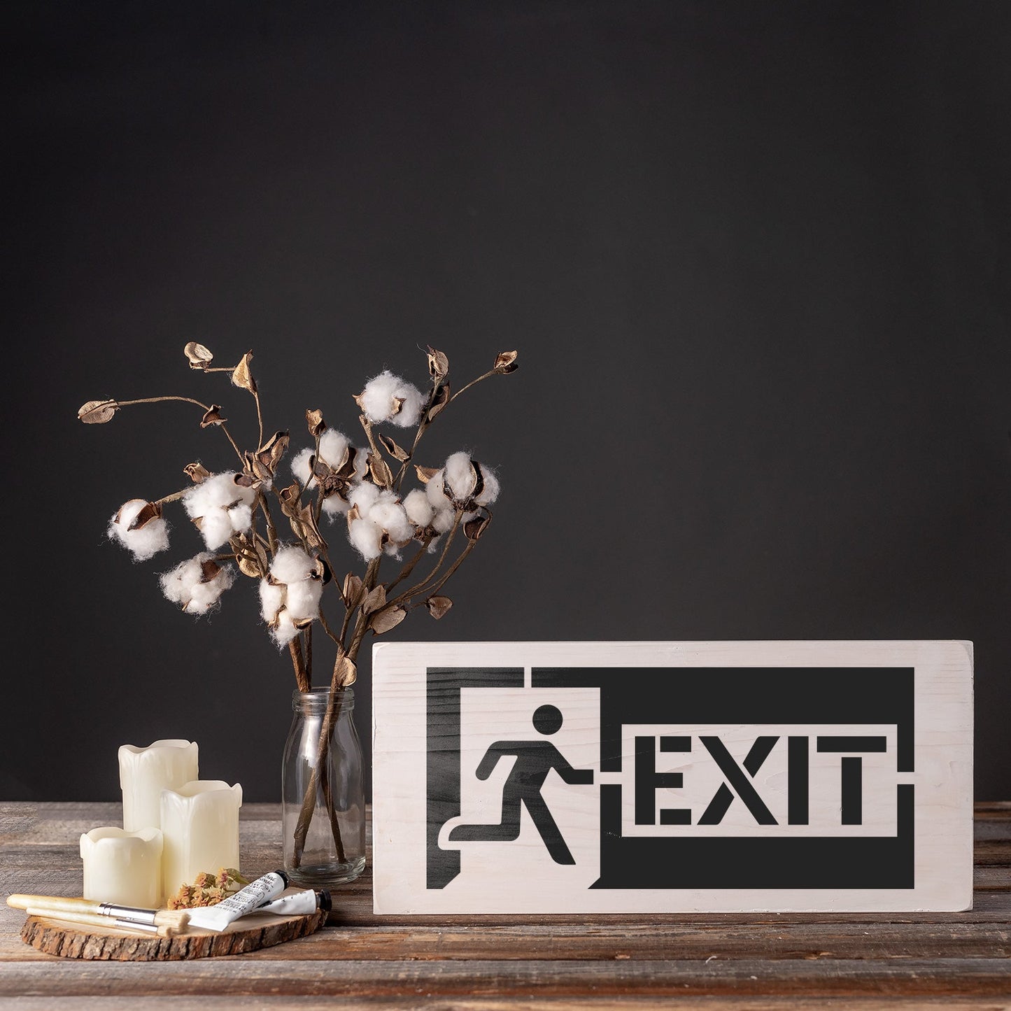 Exit Sign Stencil