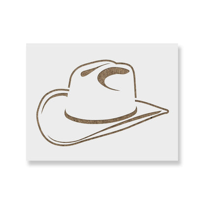 Cowboy Hat Stencil