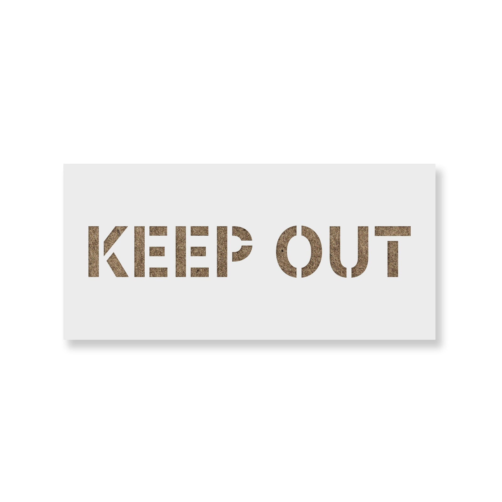 Keep Out Sign Stencil