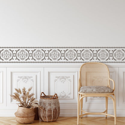 Stella Damask Border Stencil