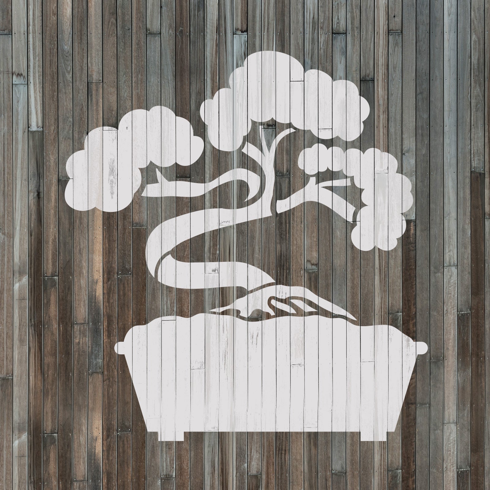 Bonsai Tree Stencil