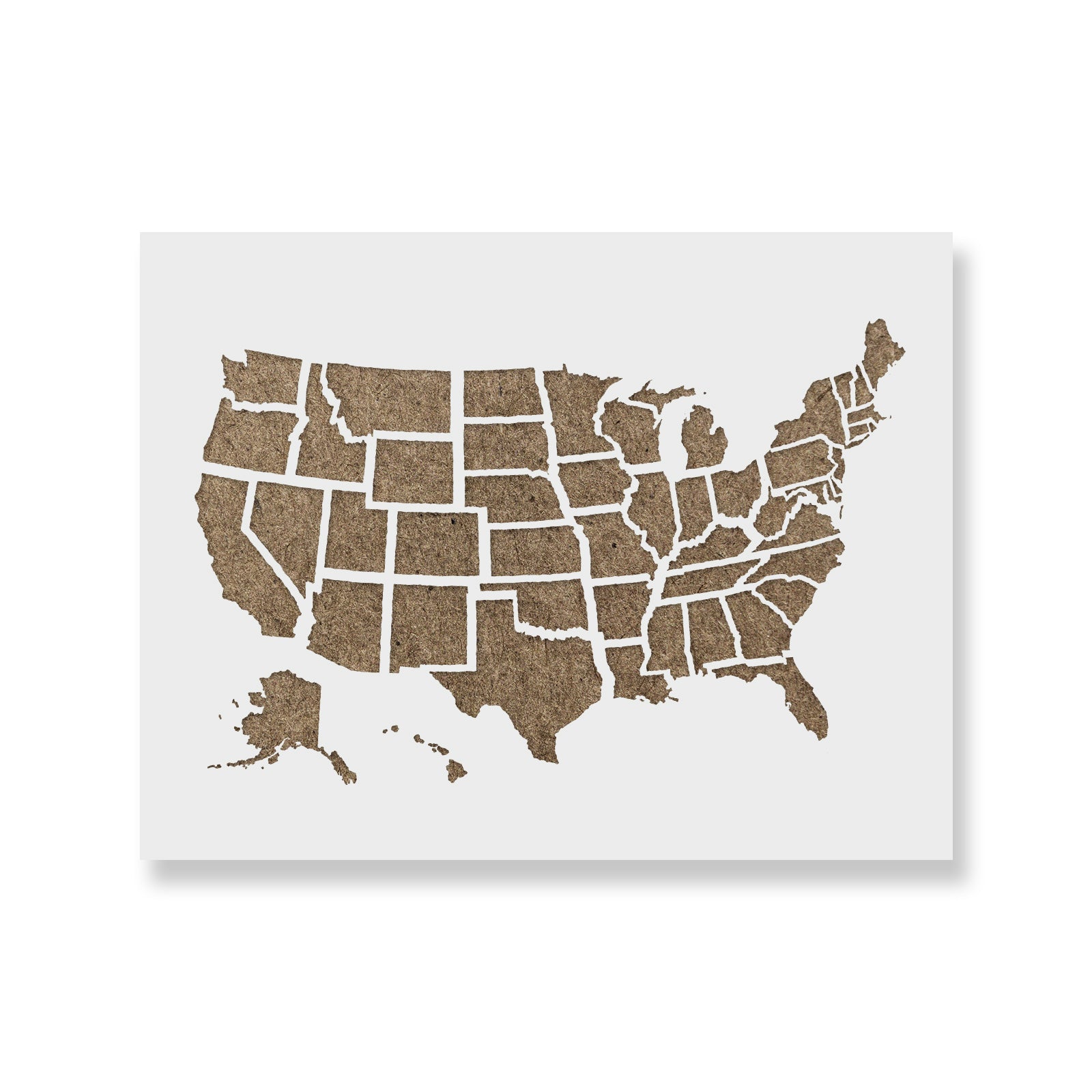 United States Map Outline Stencil