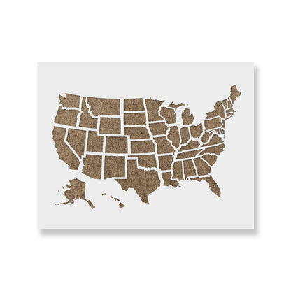 United States Map Outline Stencil