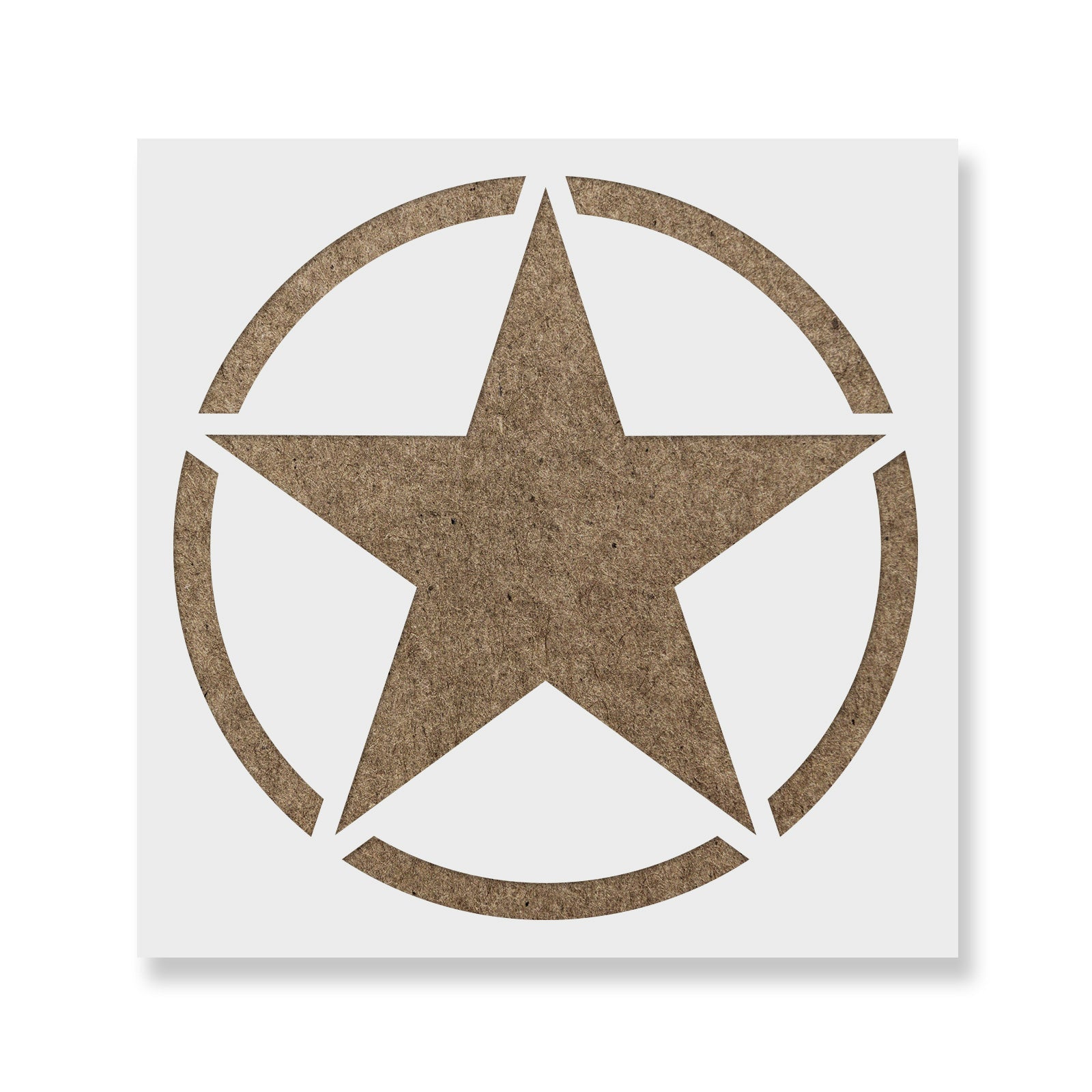 MIlitary Star Stencil