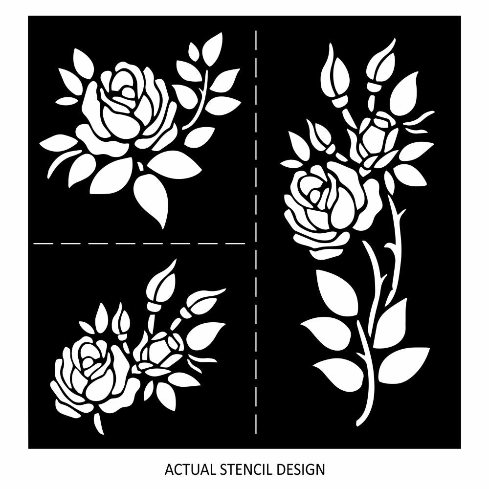 Rose Clusters Stencil Kit