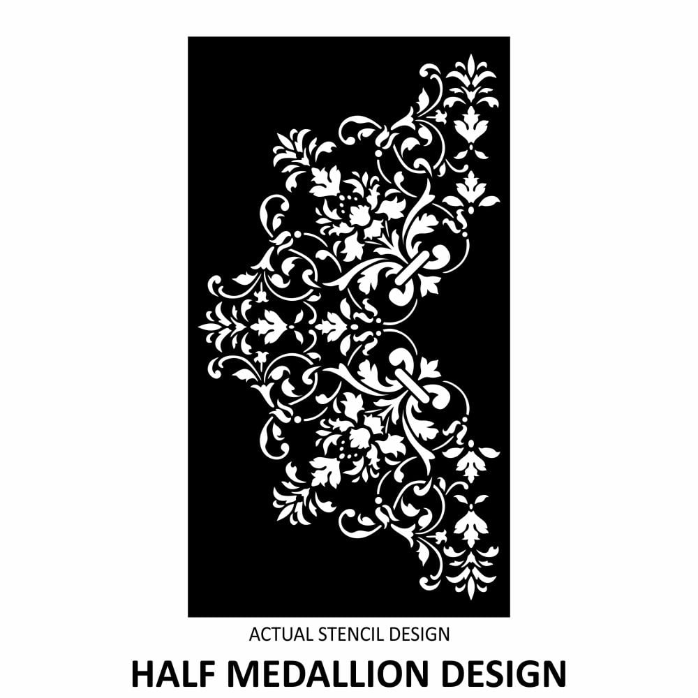 Isabella Floral Medallion Stencil