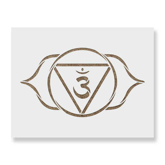 Ajna Third Eye Chakra Stencil