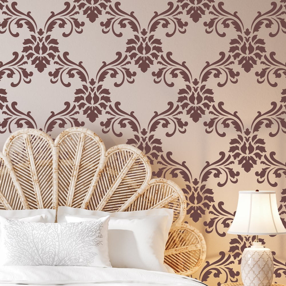 Belle Floral Damask Stencil