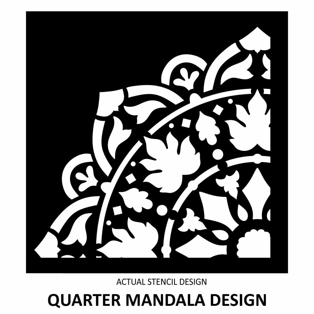 Ananda Leafy Mandala Stencil