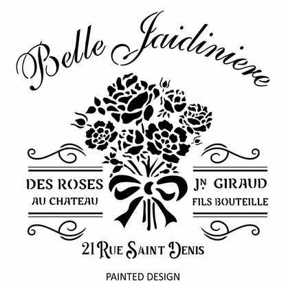 Belle Floral Vintage Stencil