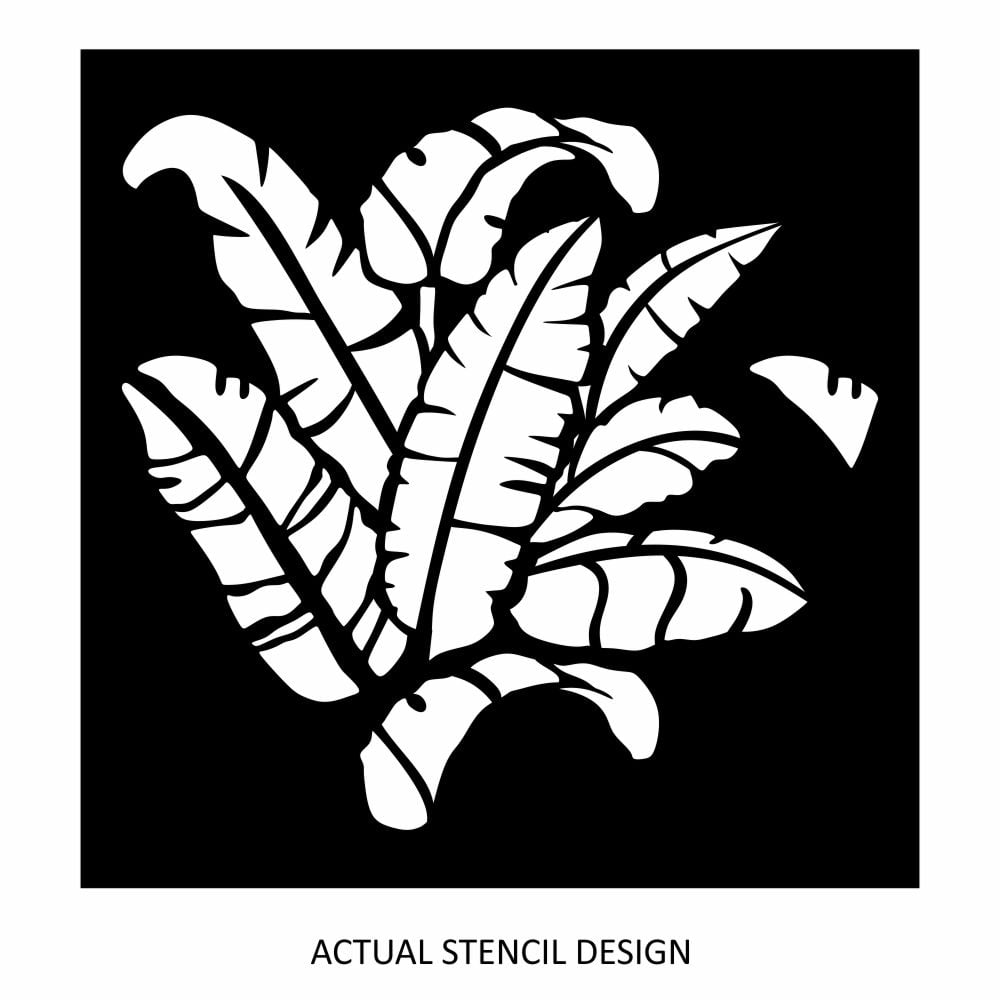 Palm Leaves Tropical Wall Stencil