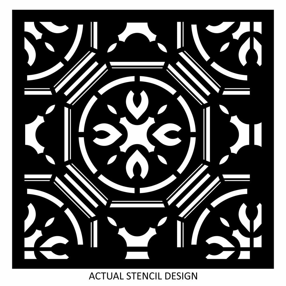 Hazmi Moroc Tile Stencil