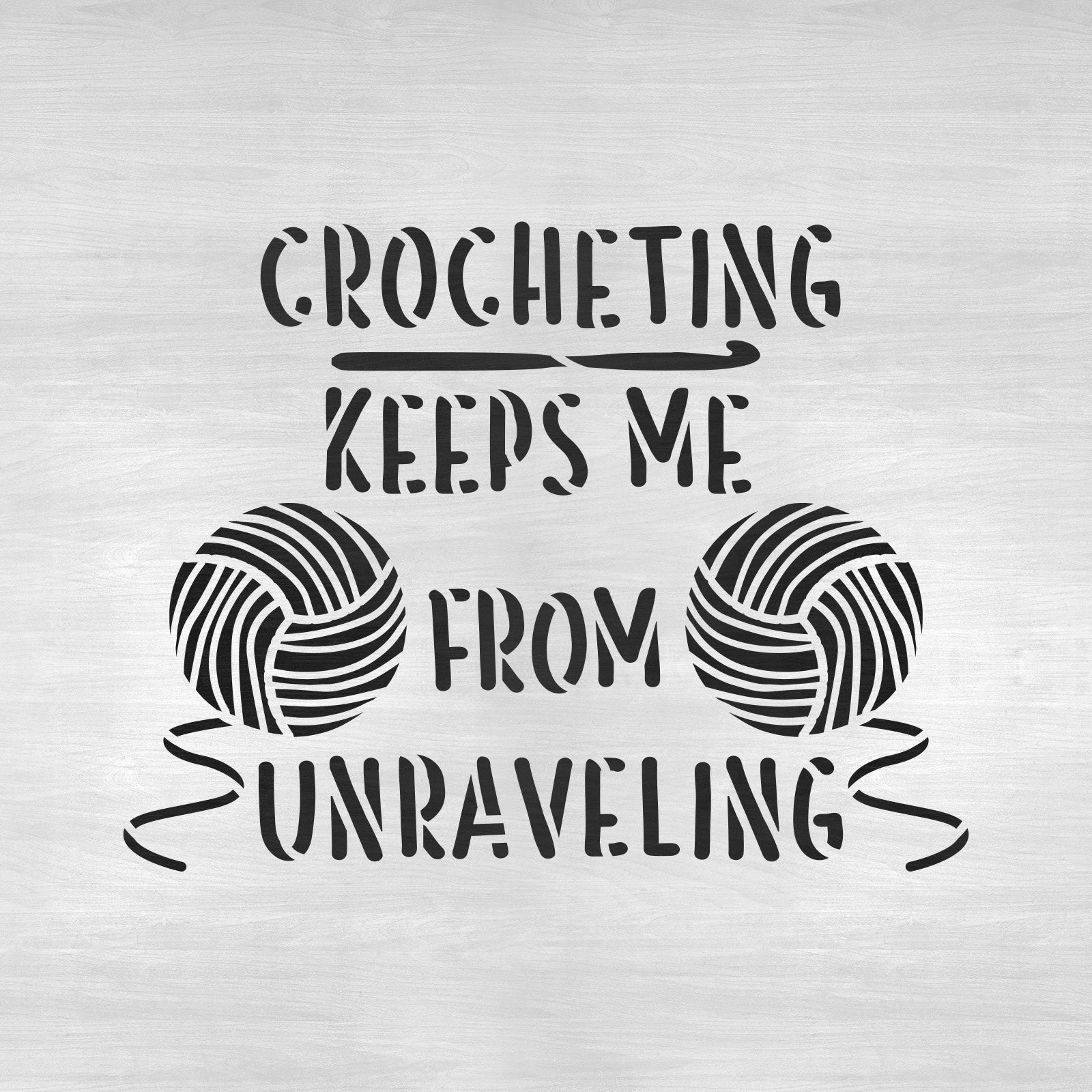 Crocheting Unraveling Stencil