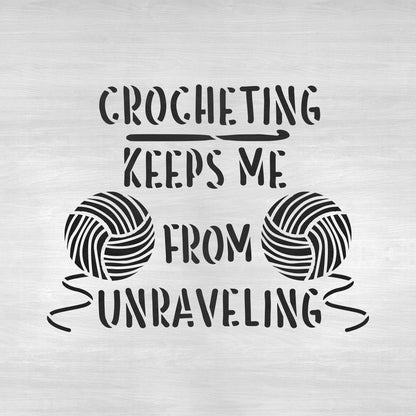 Crocheting Unraveling Stencil