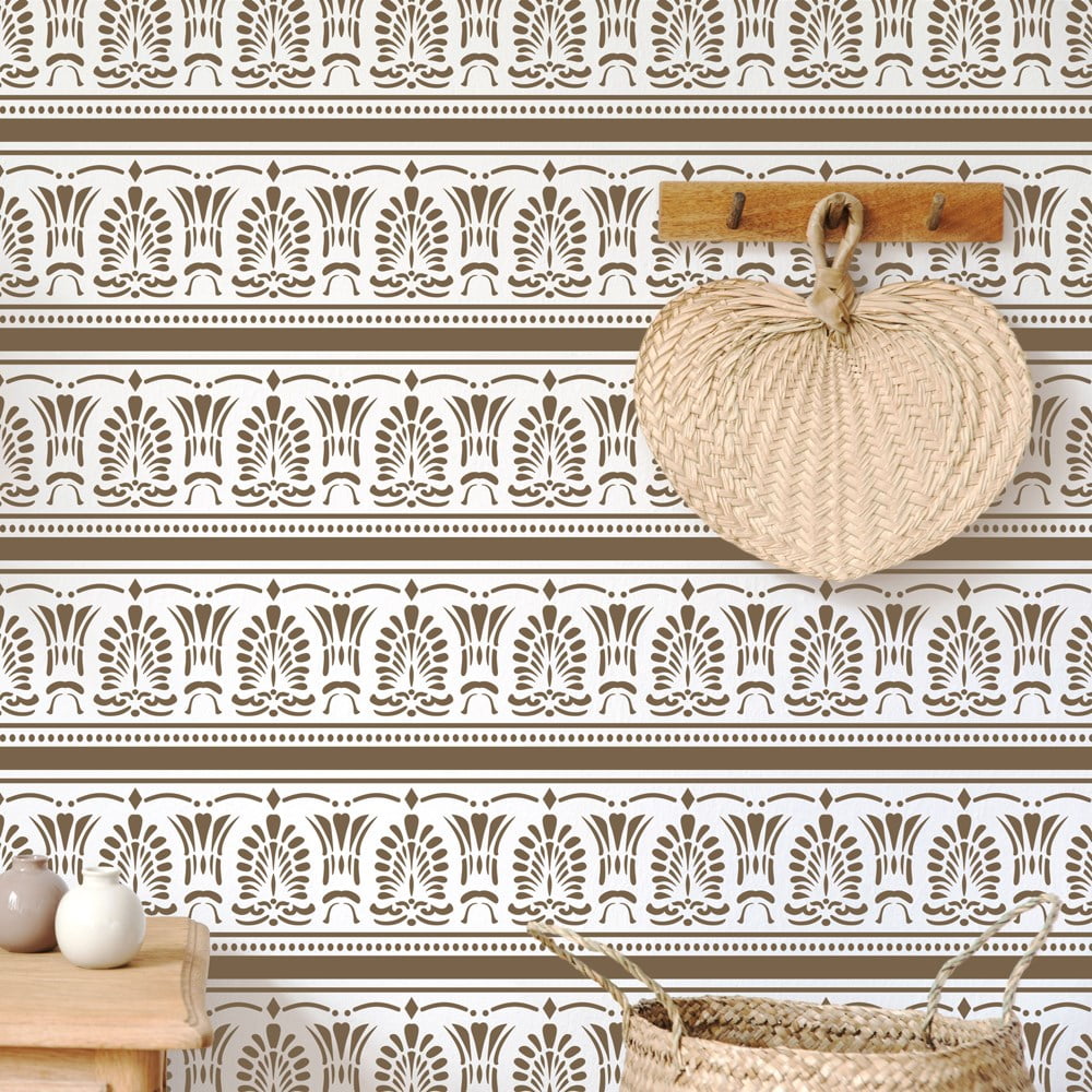 Angelo Damask Wall Stencil