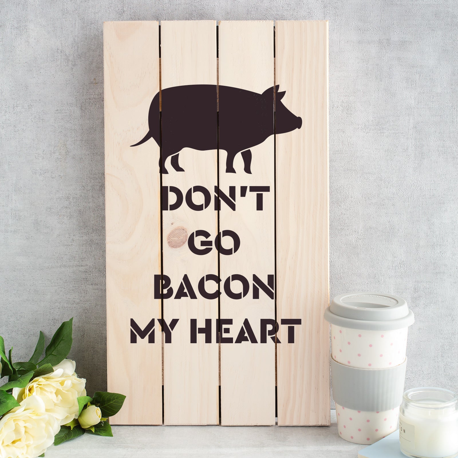 Bacon My Heart Stencil