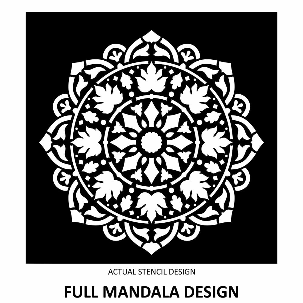 Ananda Leafy Mandala Stencil