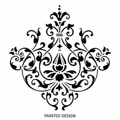 Marquis Floral Damask Stencil