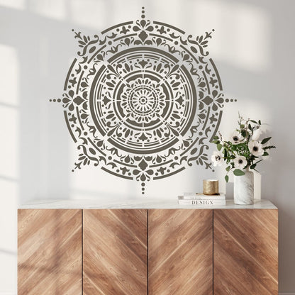 Alvaro Damask Medallion Stencil