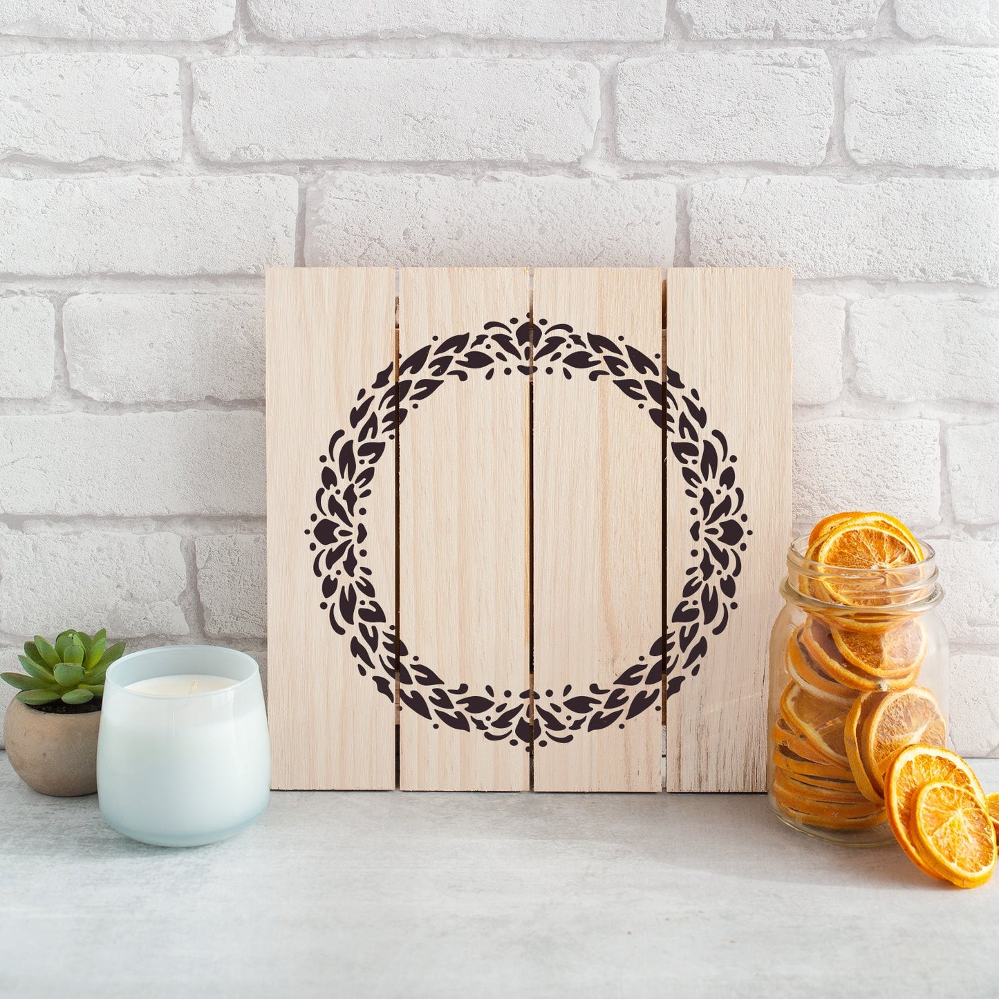 Bounty Wreath Stencil