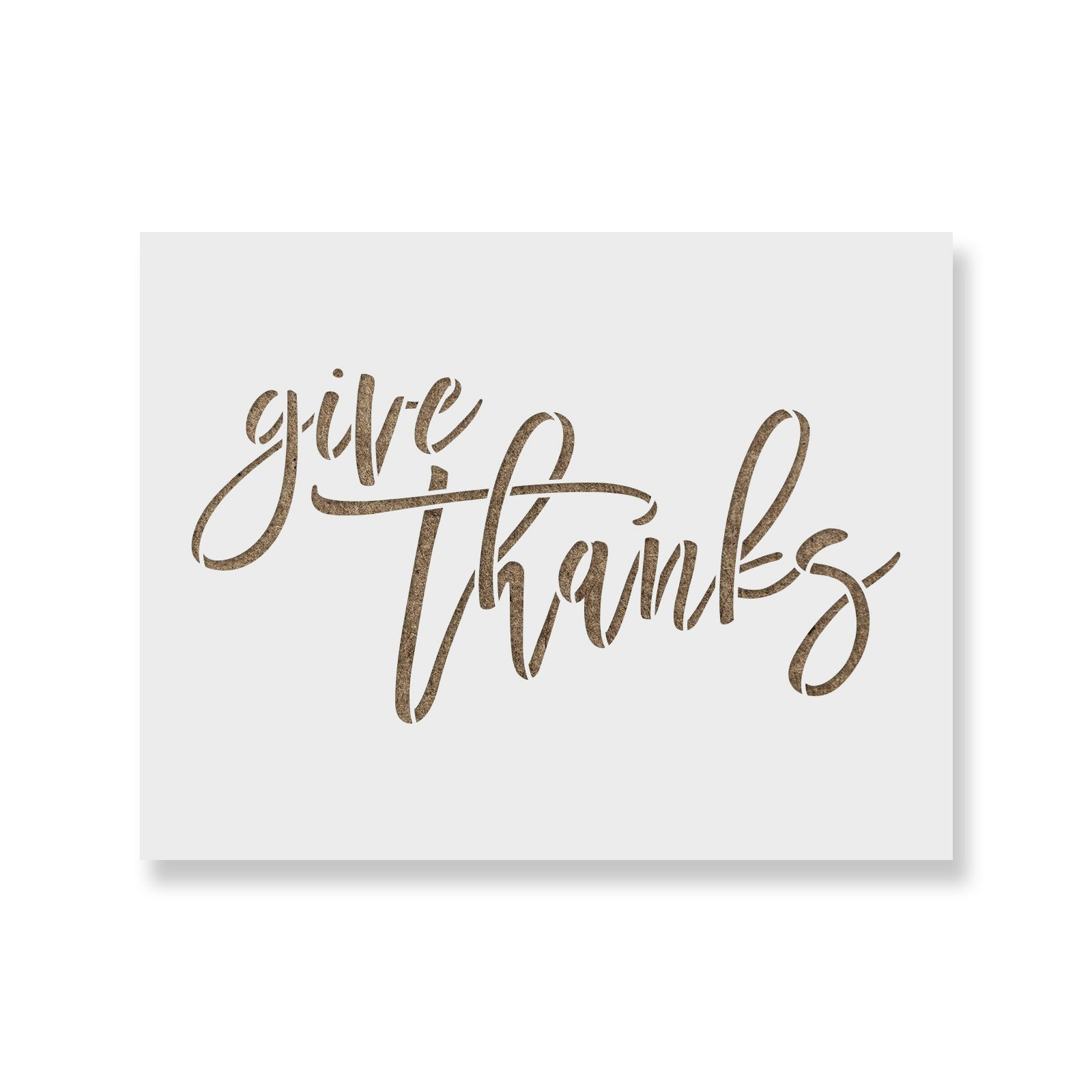 Give Thanks Stencil